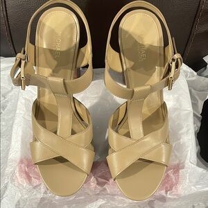 Michael Kors Women's Beige Strappy Sandals